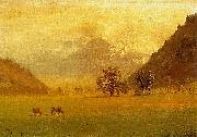 Albert Bierstadt Rhone Valley oil